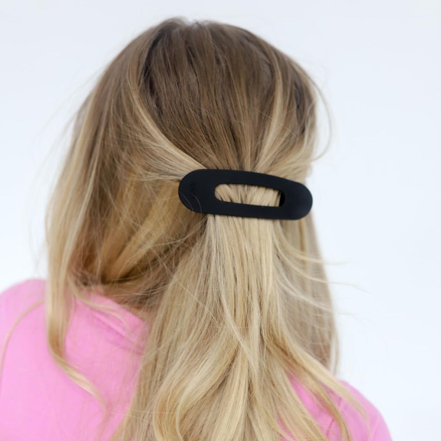 KAXI Lay Down Hair Claw | Perfect for Thick & Thin Hair | Strong Clip Teeth | 2 Pack (Black & Grey)