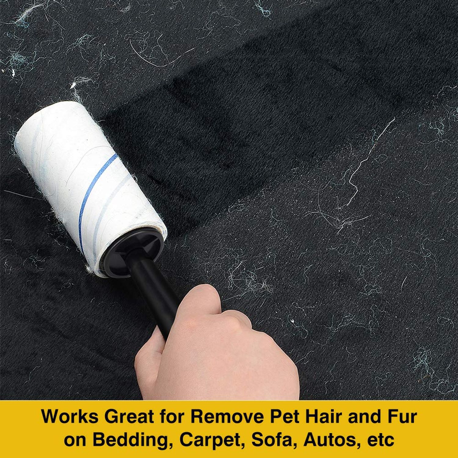 TIANBO FIRST Lint Rollers for Pet Hair Extra Sticky, Lint Remover Sticky Roller Dog Cat Fur Pet Hair Remover Roller Extra Sticky Lint Roller Travel Size for Clothes Couch, 450 Sheets Total, 5 Packs