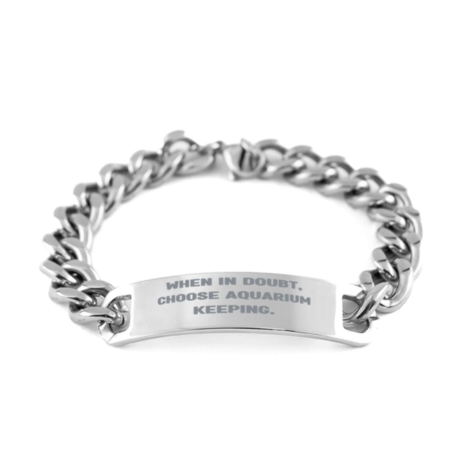 Beautiful Aquarium Keeping Gifts, When in Doubt, Appreciation Cuban Chain Bracelet For Friends, Engraved Bracelet From Friends, Aquariums, Fish tanks, Aquatic plants, Fish care, Aquarium accessories,