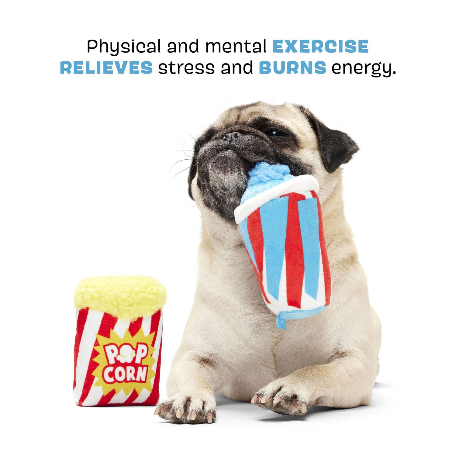 Barkbox Movie Bites Dog Toy Bundle – Squeaky Dog Toys – Plush Dog Toys – Puppy and Pet Toys for Small Dogs