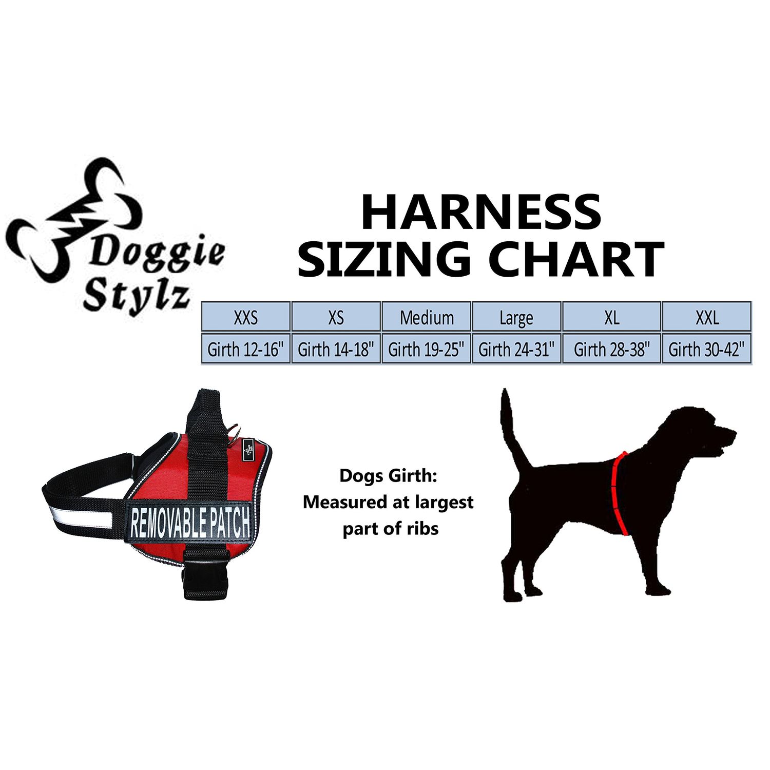 Therapy Dog Harness Service Working Vest Jacket,Purchase Comes with 2 Therapy Dog Reflective Removable Patches. Please Measure Dog Before Ordering.