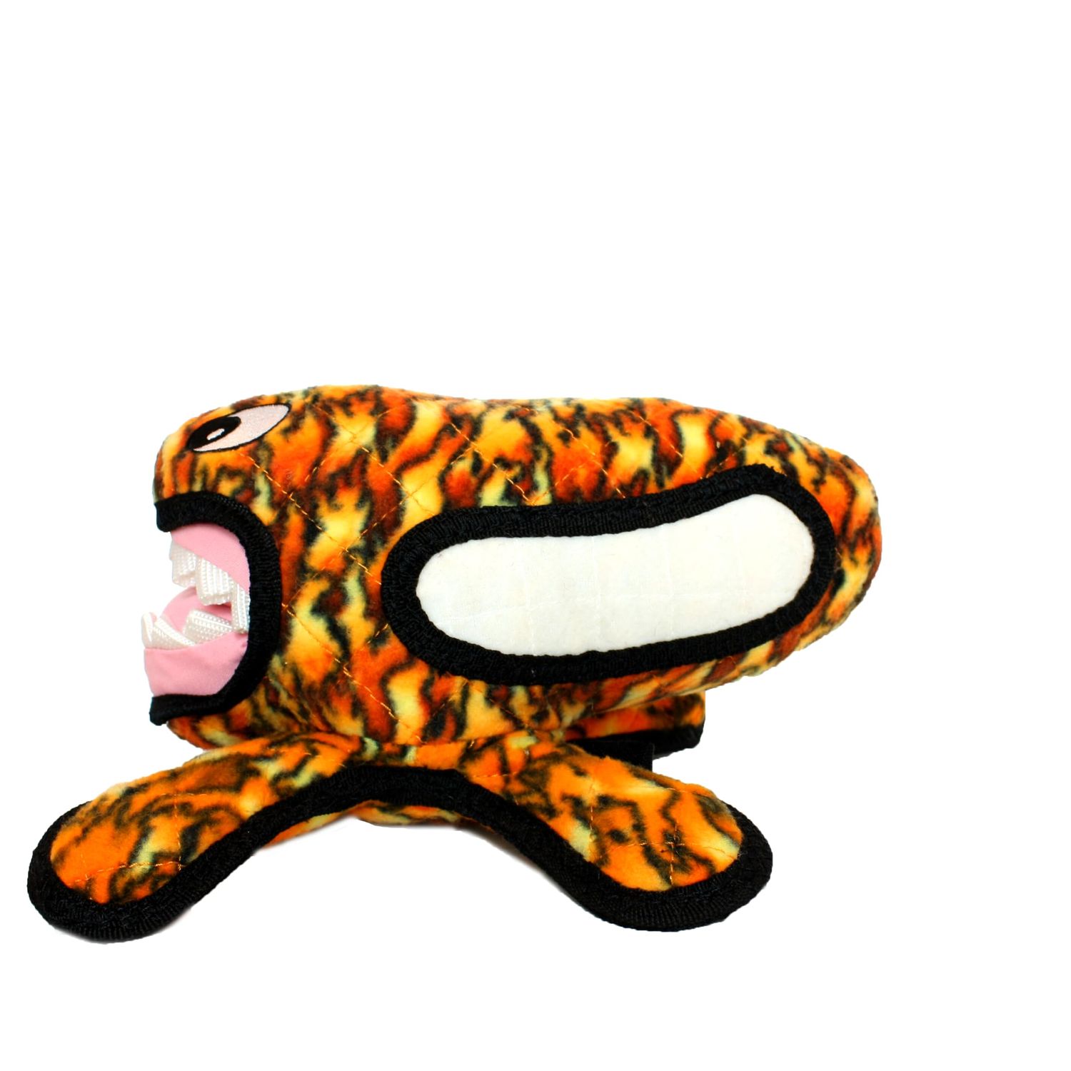 TUFFY - World's Tuffest Soft Dog Toy - Alien Fire - Multiple Layers. Made Durable, Strong & Tough. Interactive Play (Tug, Toss & Fetch). Machine Washable & Floats