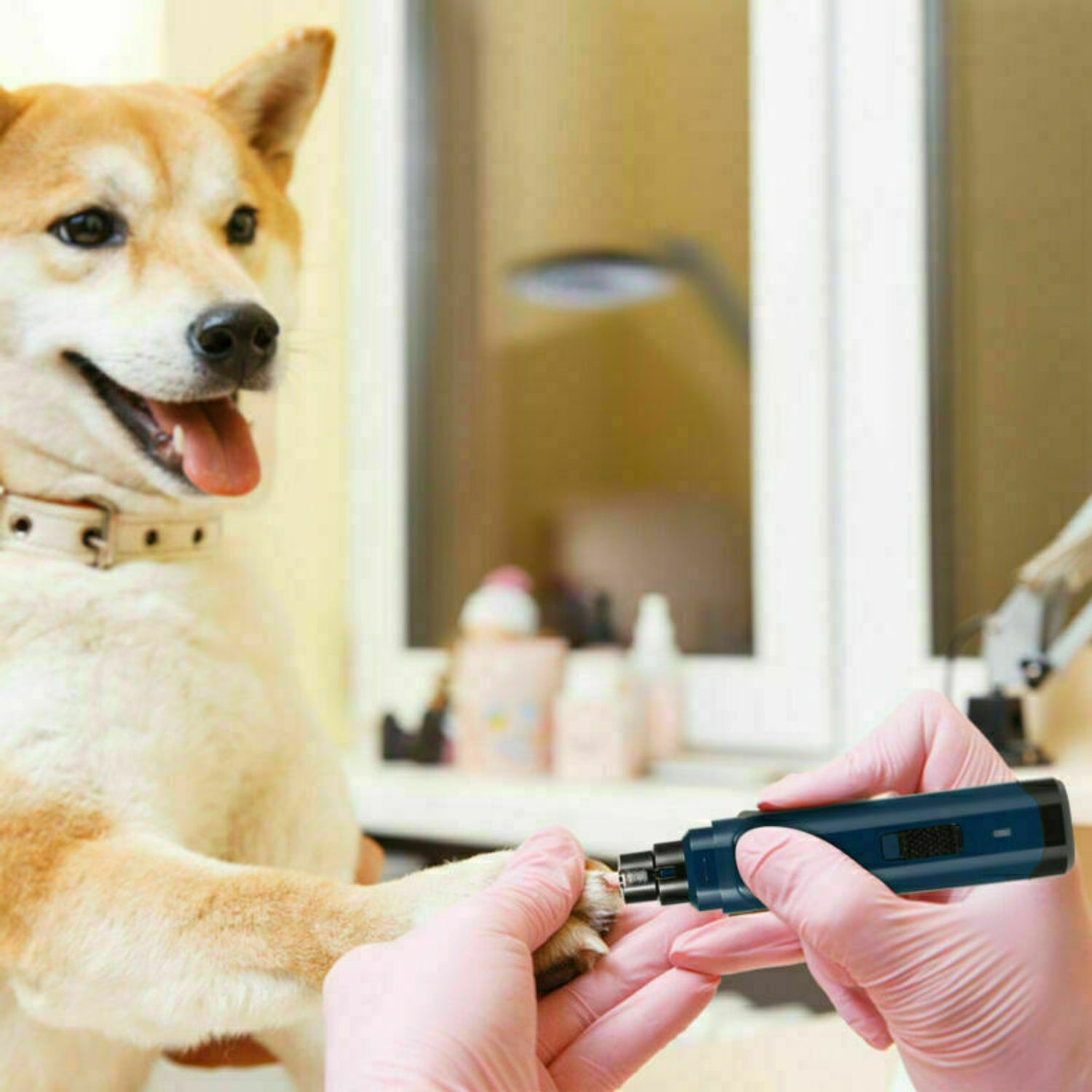 Dog Nail Grinder Upgraded 2 Speeds Quiet Electric Rechargeable Pet Nail Trimmer