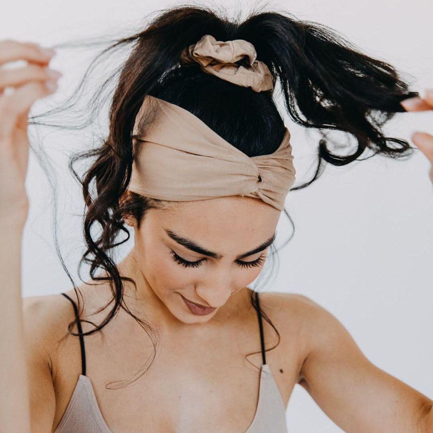 Soulvation, Headband, Headbands for Women Stretchy Thick Fabric Soft Bamboo Twist Knot for Yoga Running Sports Nonslip Headband