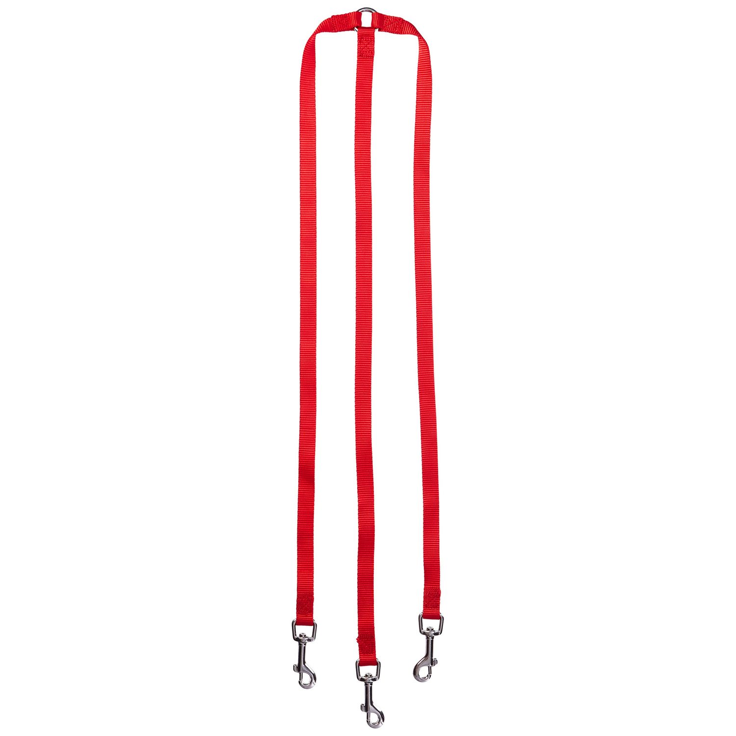 Zack & Zoey Nylon 3-Way Dog Leash Coupler, 24-Inch, Tomato Red