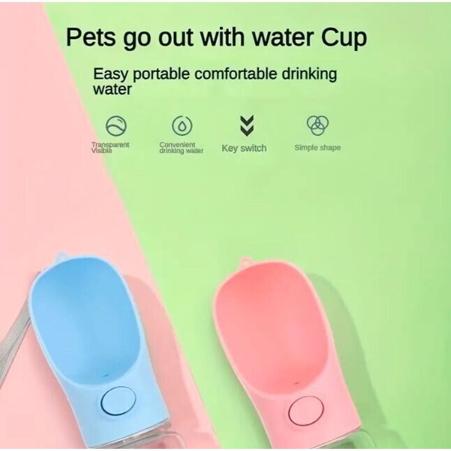 Dog Water Bottle Leak Proof Portable Travel Dog Water Dispenser