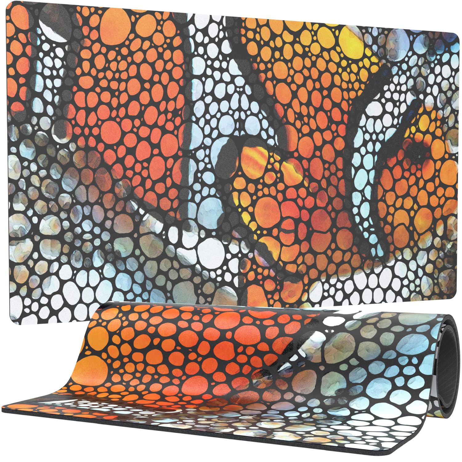 FL!PPER Flipper Luxurious Waterproof Aquarium Mat, Ideal for Fish Tank Cleaning, Anti-Slip Door Mat with Custom Art, Computer Mat, and Desktop Mat - Long Lasting and Durable