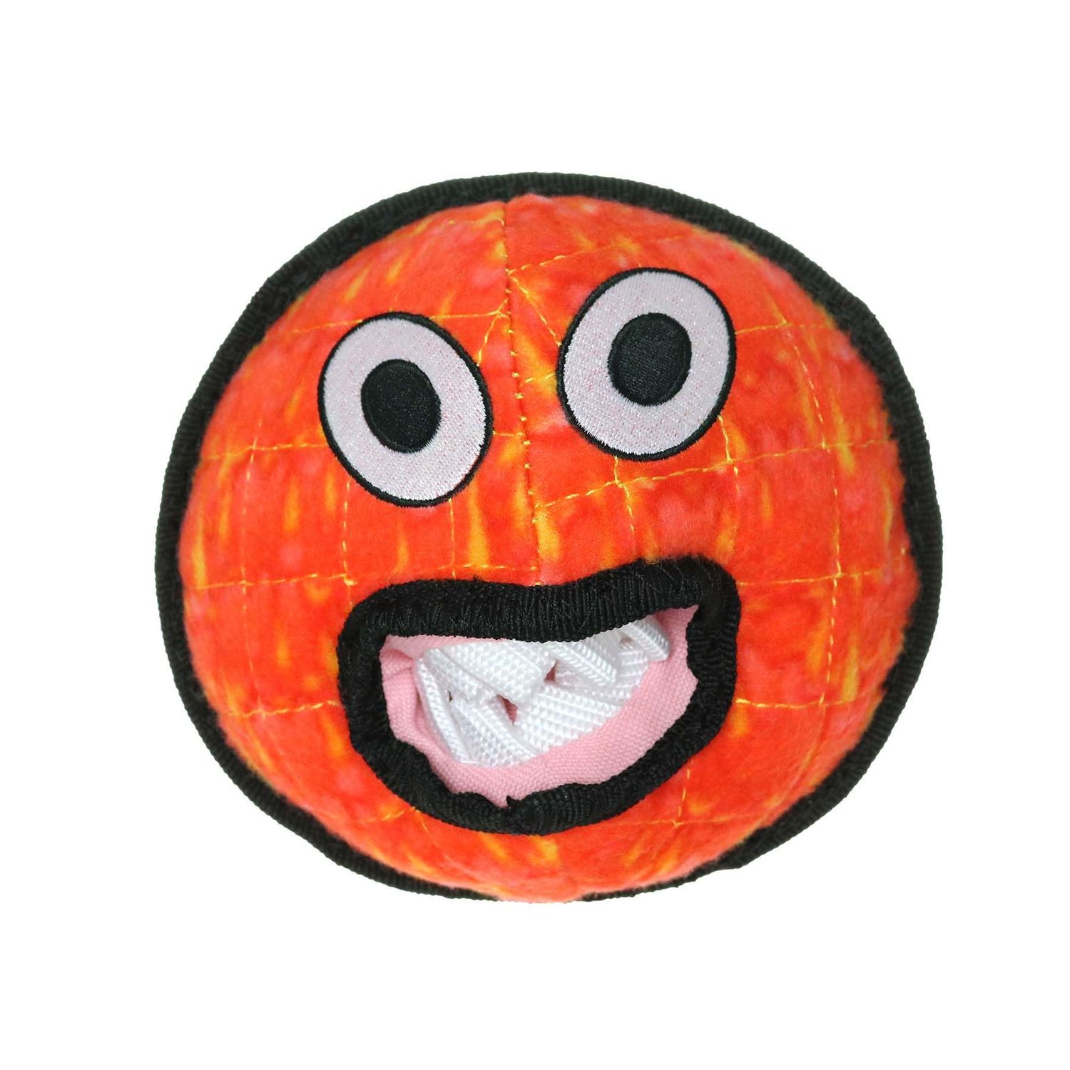 TUFFY - World's Tuffest Soft Dog Toy - Alien Ball Red - Squeakers - Multiple Layers. Made Durable, Strong & Tough. Interactive Play (Tug, Toss & Fetch). Machine Washable & Floats