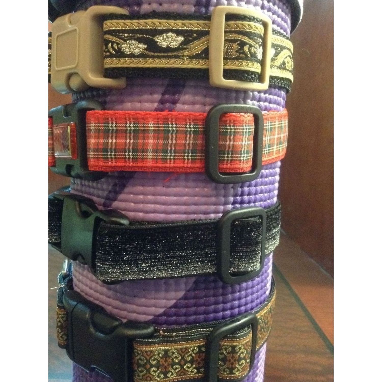 SWEYN II Designer Dog Collar & Lead. Black.11"-15"