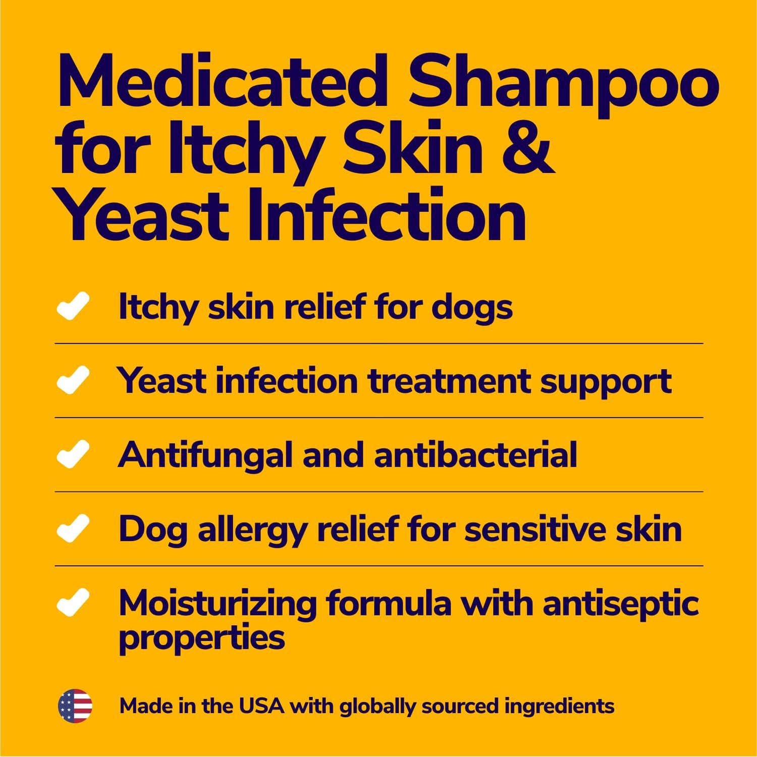 Miracle Vet Medicated Dog Shampoo for Itchy Skin Relief - Yeast Infection Treatment for Dogs & Dog Allergy Relief Hot Spot Treatment - Hydrocortisone Antifungal Shampoo (16 oz)