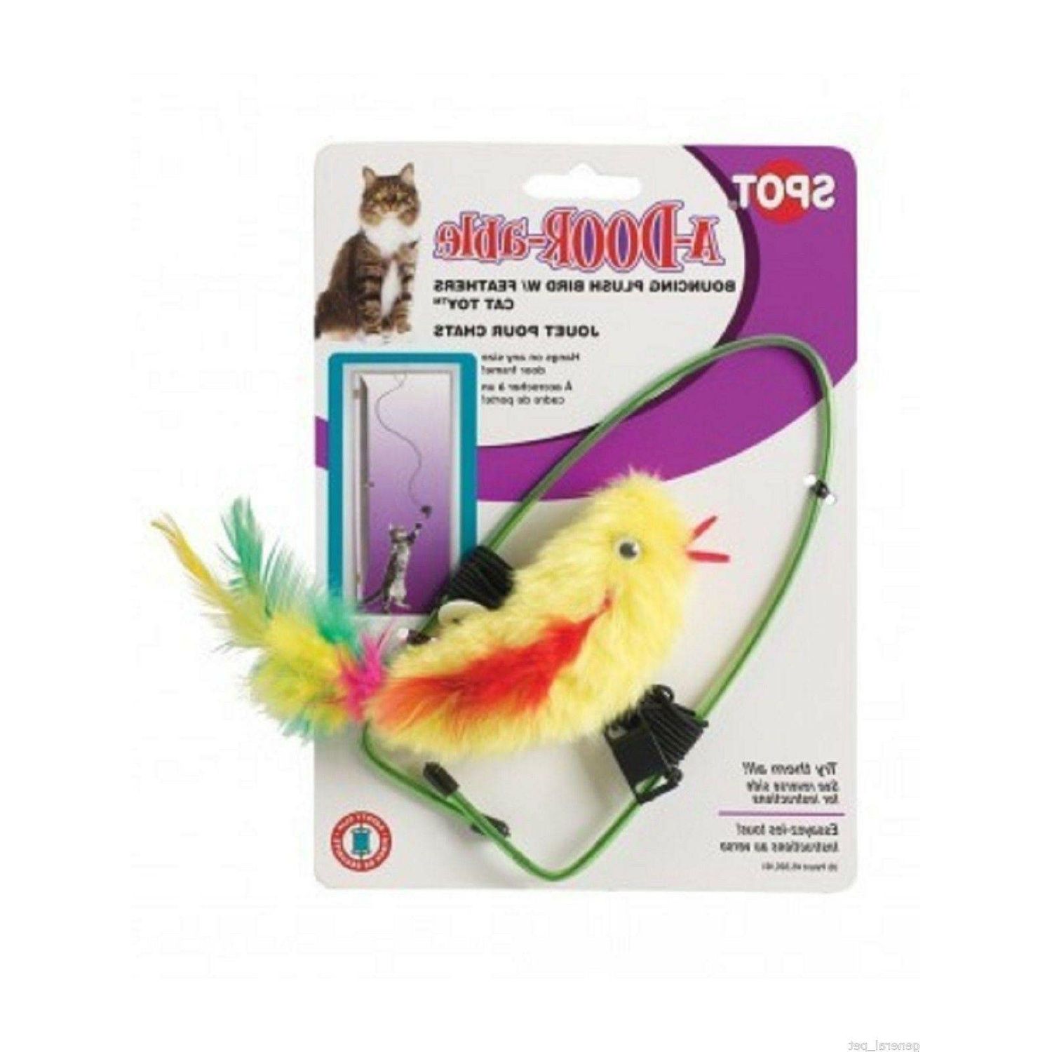 A-Door-Able Plush Bird Cat Toy [Set of 2]