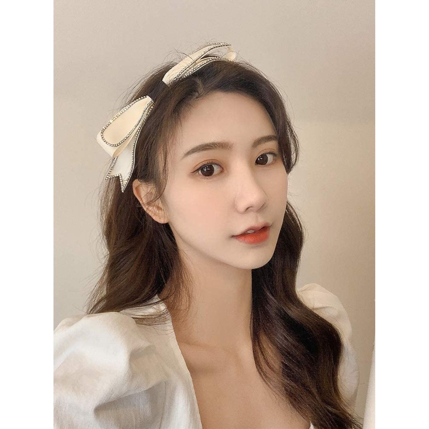 Sluxa Hair Accessories For Women，Designer Headbands For Women， Fashion Diamond Bow Bling Glitter Stylish Head Bands for Women Girls.