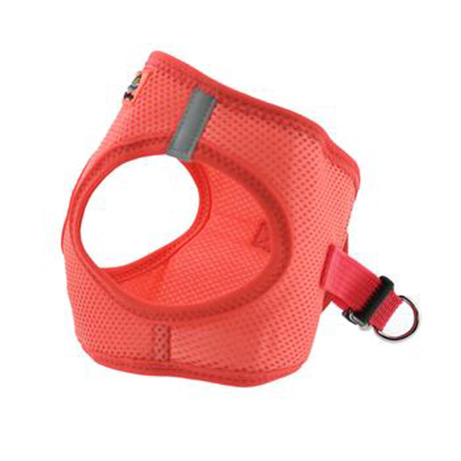 DOGGIE DESIGN American River Step in Wrap Up Ultra Choke-Free Mesh Dog Harness with Safe Night Walking Reflective Strips (Soft Mesh Polyester, Machine Wash and Line Dry) (XS, Coral)