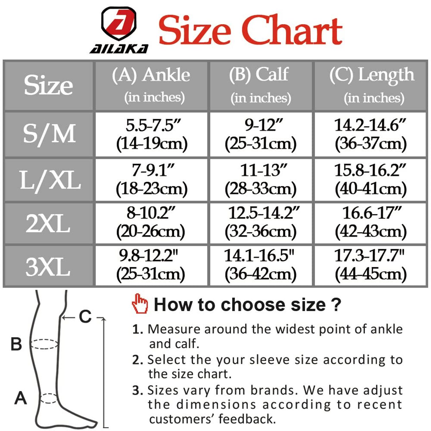 Ailaka Medical Zipper Compression Socks, 15-20 mmHg Knee High Open Toe Compression Socks for Men Women, Support Socks for Varicose Veins, Edema