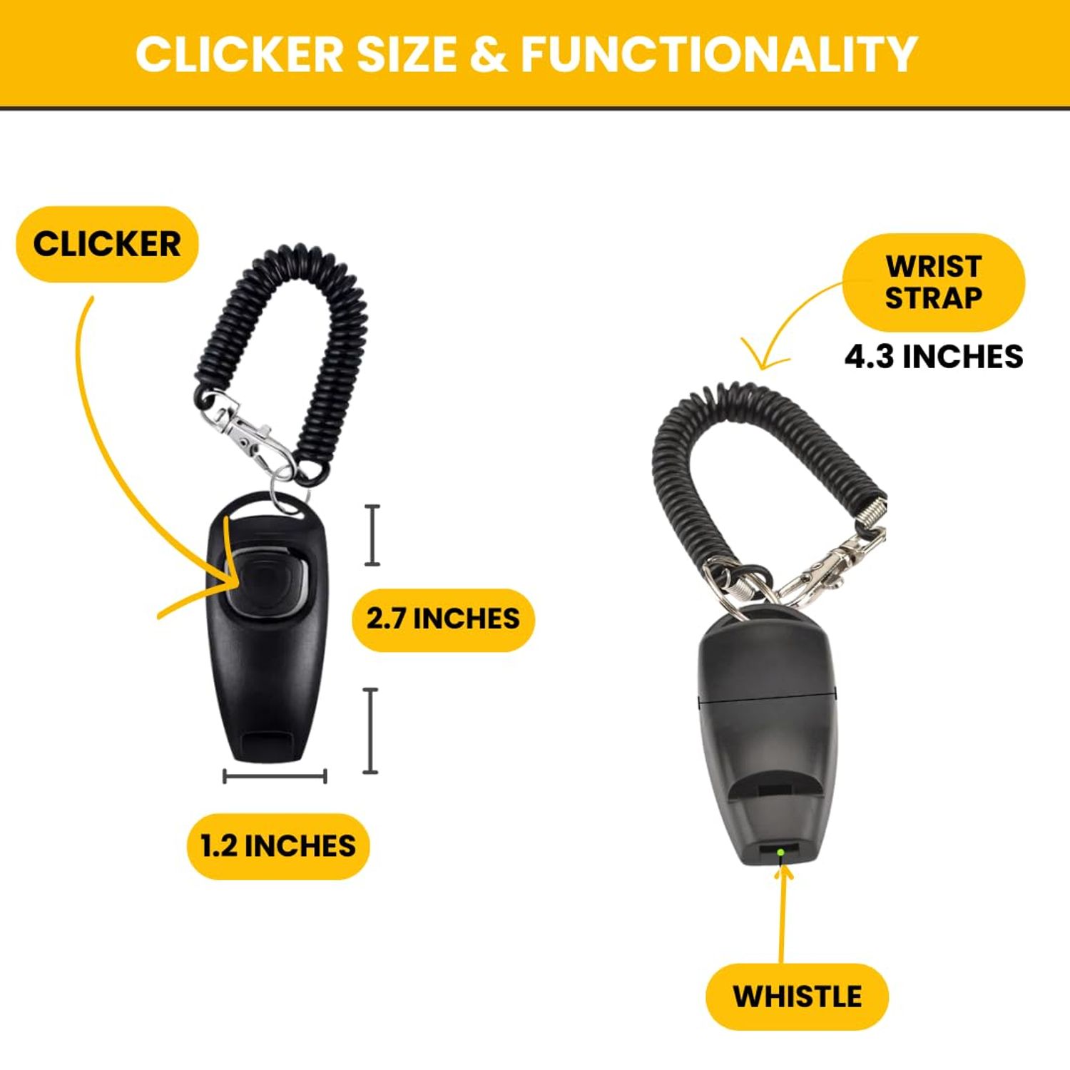 Dog Bones for Aggressive Chewers | Dog Chew Toys for Medium Dogs | Dog Clicker for Training | Kit Dog Training Clickers & Dog Whistle | Dog Bones Long Lasting | Dog Chew Bones | Dog Trainer clicker