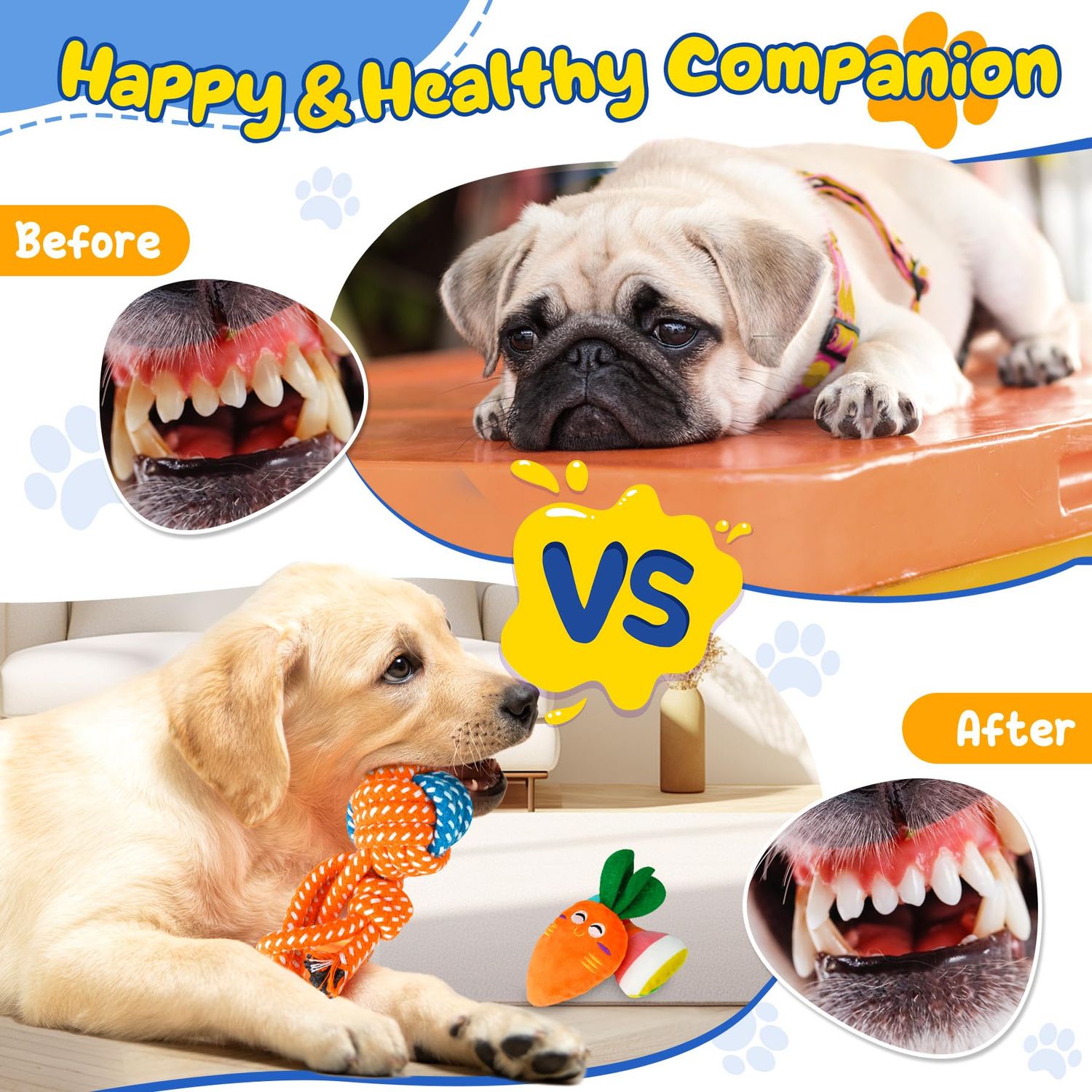 Eefitoys Puppy Toys 23 Pack, Interactive Dog Toys for Puppy Teething, Puppy Chew Toys with Squeaky Plush Toys, Rope Toys and Dog Treat Balls, Puppy Teething Toys for Small Dogs
