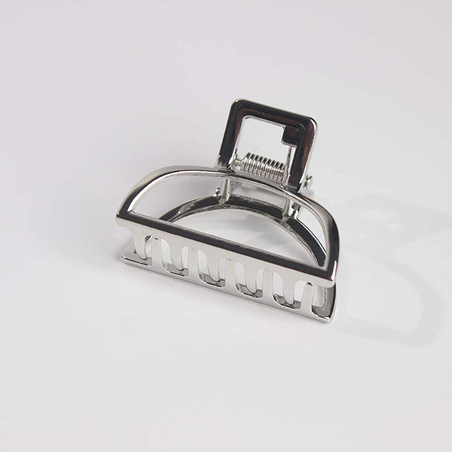 Set of 4 Women Vintage Metal Small Hair Claw Hair Jaw Clips Ponytail Clip Hair Clamp Accessories (Semicircle)
