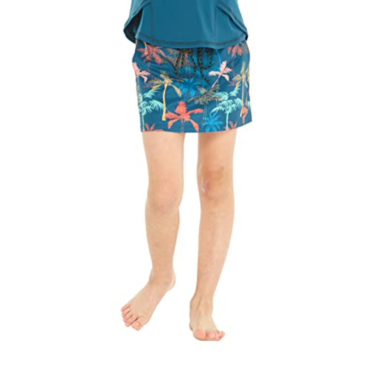 Matchable Mother or Daughter Hawaiian Activewear Set, Girl, Skorts, Crayon Palms Green, M