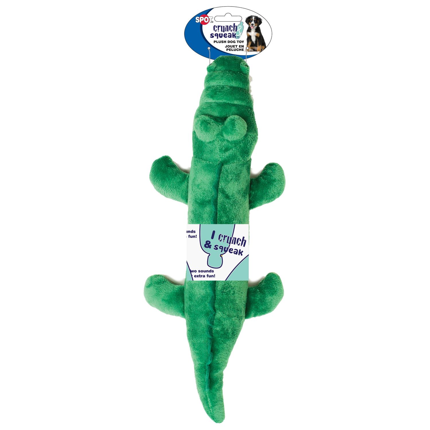 Ethical Pets Crunch and Squeak Plush Bottle Dog Toy