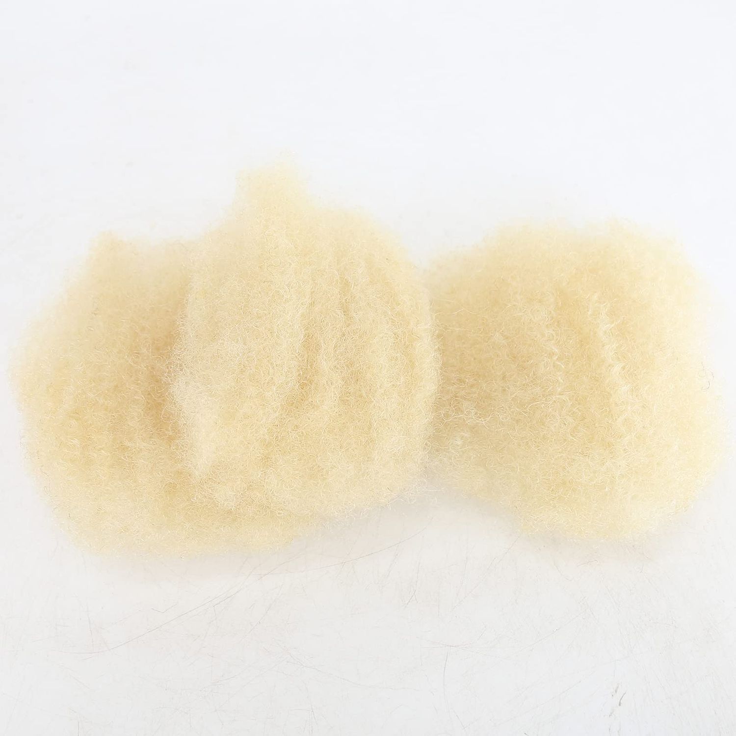 ZigZag Hair Afro Kinky Bulk Human Hair Blonde #613 Color 30Gram Tight Kinky Bulk Afro Hair Ideal for Making or Repairing Permanent Dreadlocks,Twists and Braids (8inch, 613 Color)