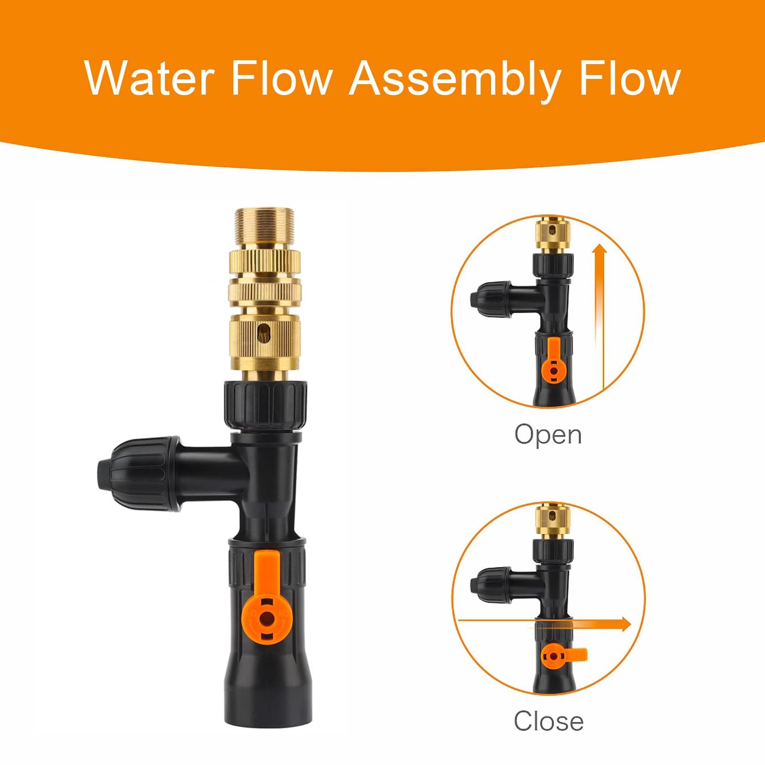 hygger Metal Aquarium Water Changer Replacement Parts, Faucet Nozzles Connectors (Metal)