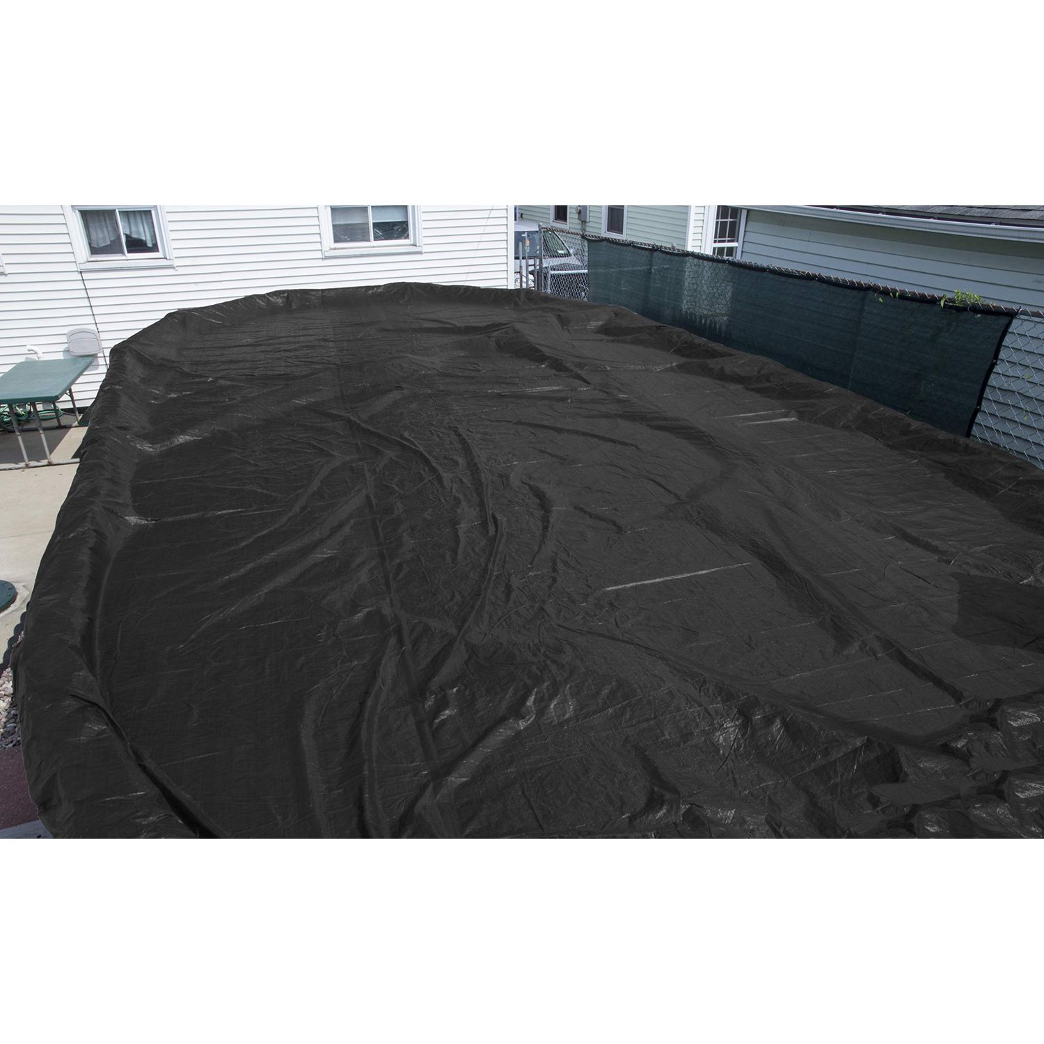 Buffalo Blizzard Deluxe Winter Cover for 18-Foot-by-36-Foot Oval Above-Ground Swimming Pools | Blue/Black Reversible | All Covers Include 3-Feet of Overlap Material to Measure 21-Feet-by-39-Feet