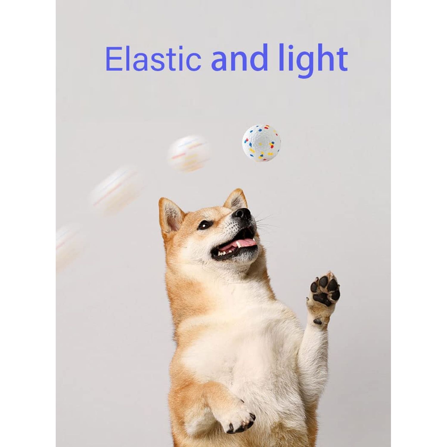 LOLPIP 【2Pack】 Magic Ray Dog Ball Toys and Ring Toys
