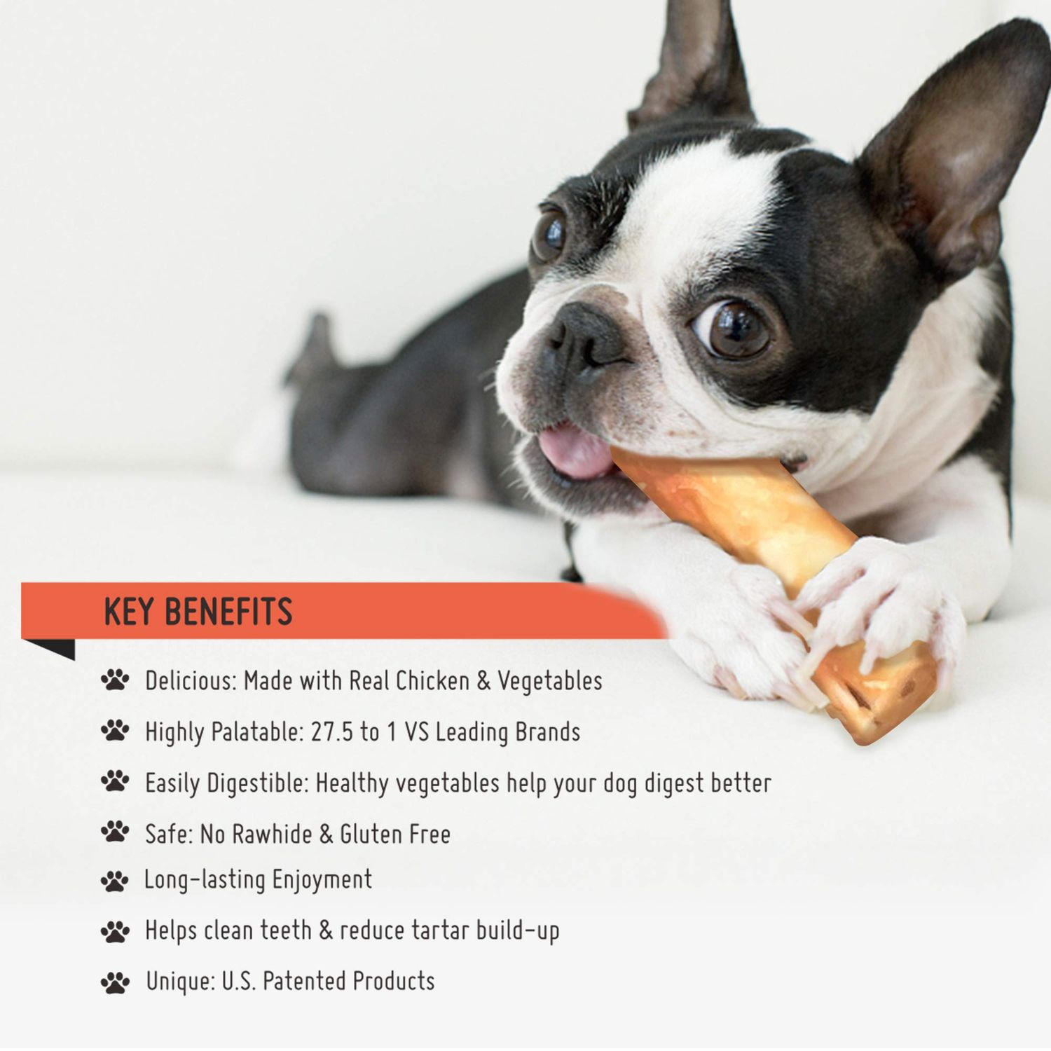 LuvChew Gluten Free Rawhide Free Dog Chew Chicken Rolls Mini 2.5" for Small Dogs 10 pcs/Pack (Mini 2.5" 10pcs/Pack x2 Packs)