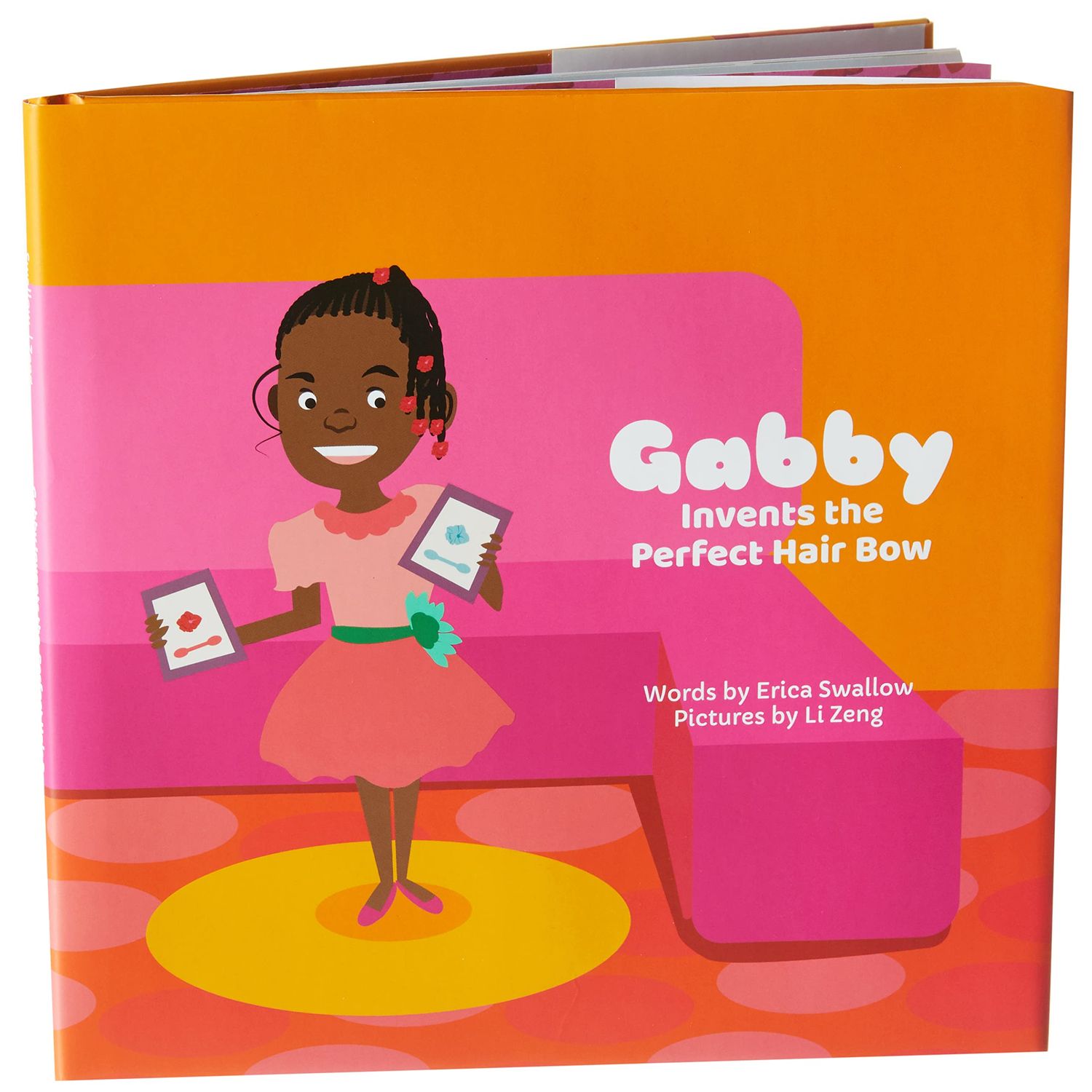 Confidence - All Girl GaBBY Bows (150 non-slip barrettes) and Gabby Invents the Perfect Hair Bow Children's Book Bundle