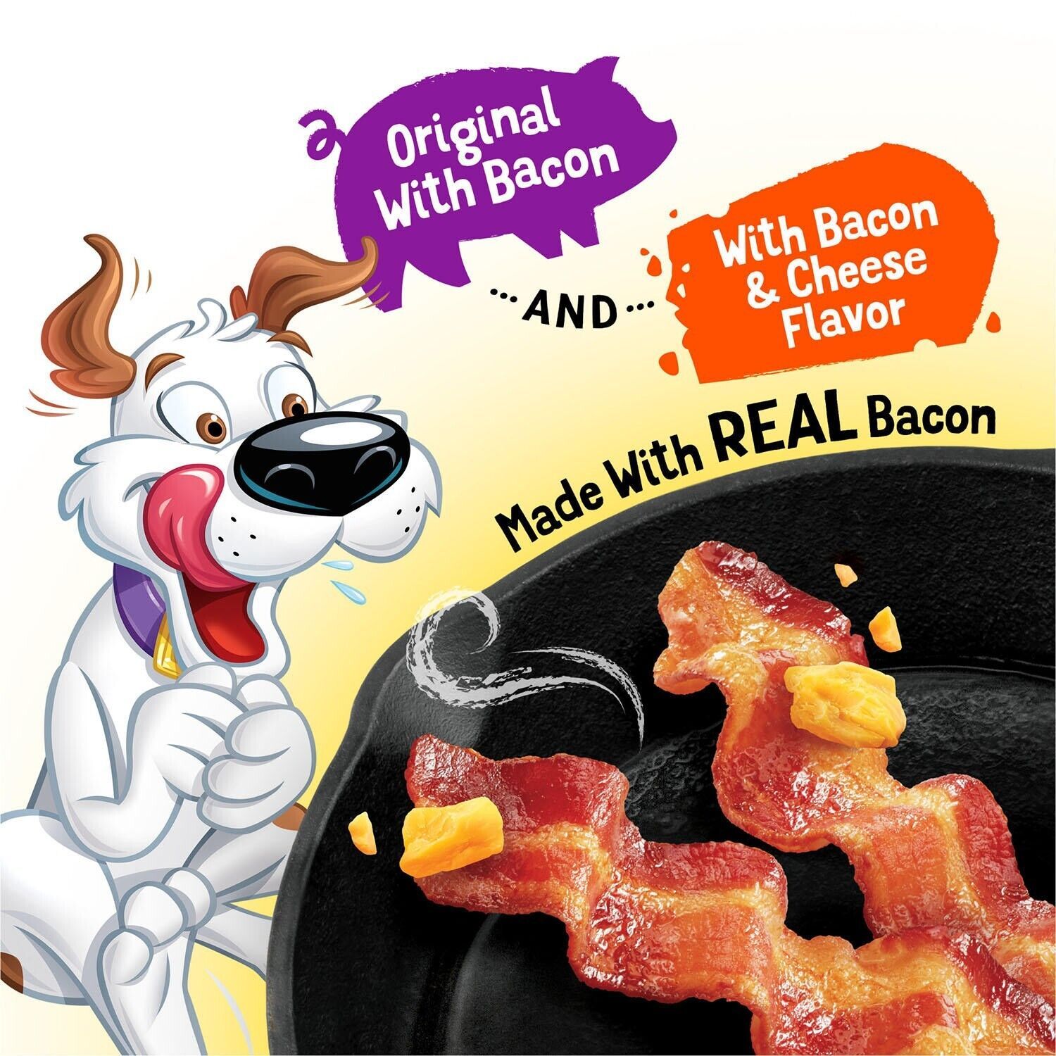 Purina Beggin' Strips Real Meat Dog Treats,Bacon&Bacon+Cheese Flavors 32 oz,2 pk