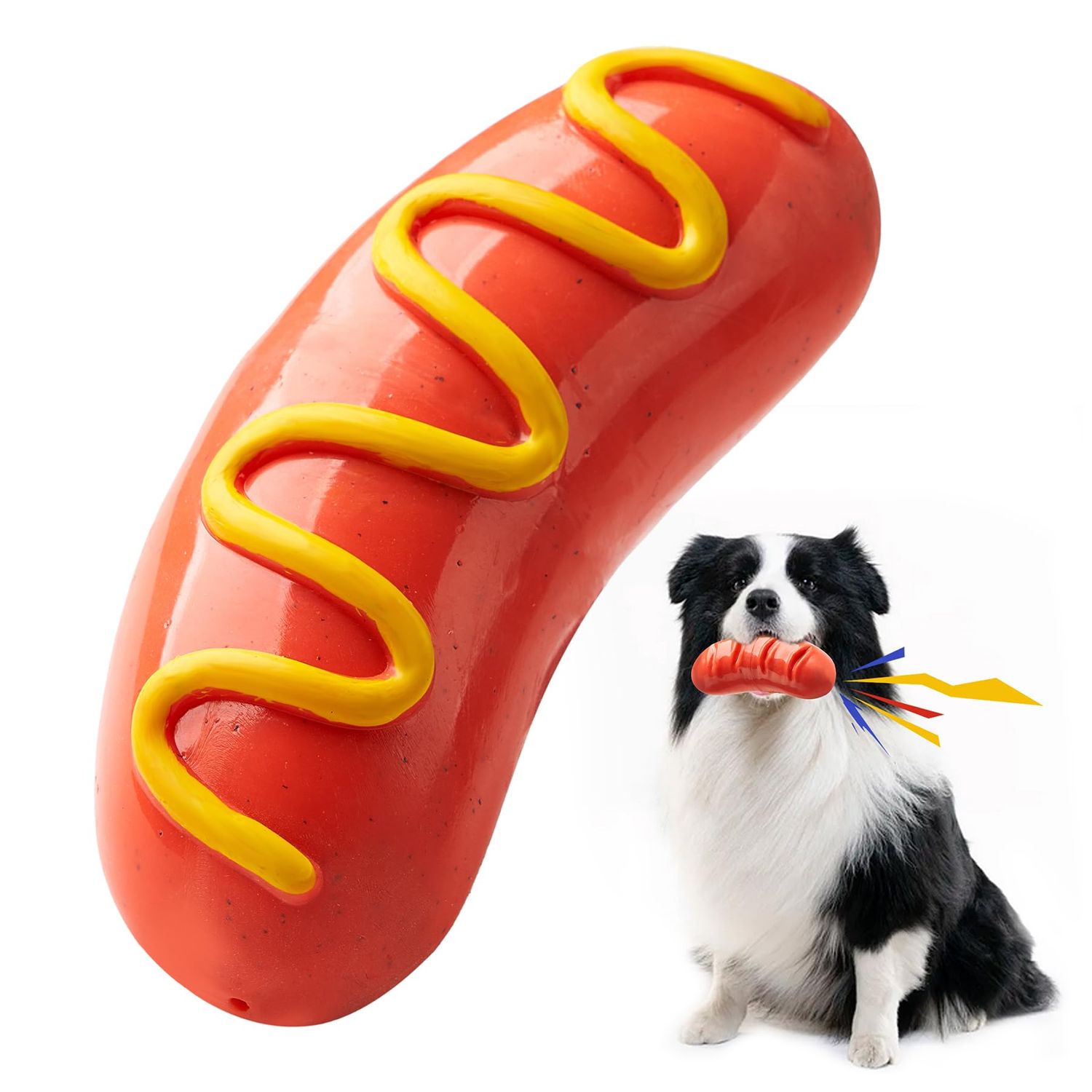 LiuMelinda Dog Chew Toys for Aggressive-Chewers - Indestructible Dog Toy for Aggressive Chewer，Tough Chew Toys for Dogs （Rubber）