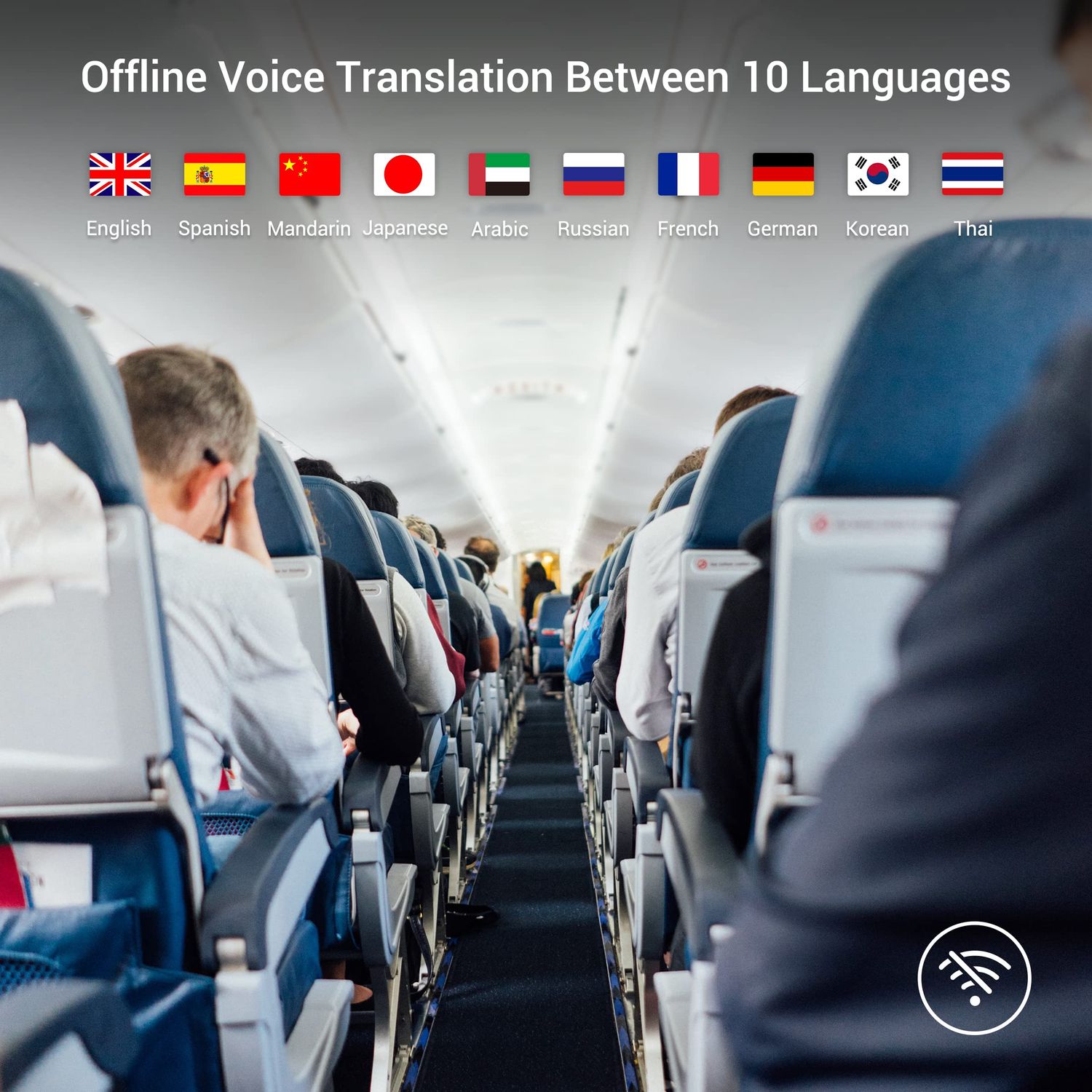 ANFIER Offline Language Translator Device [Latest AI Voice Translator - W12] 144 Languages and Accents 97% Accuracy with 3.7 inch Touchscreen Instant Two Way Translation