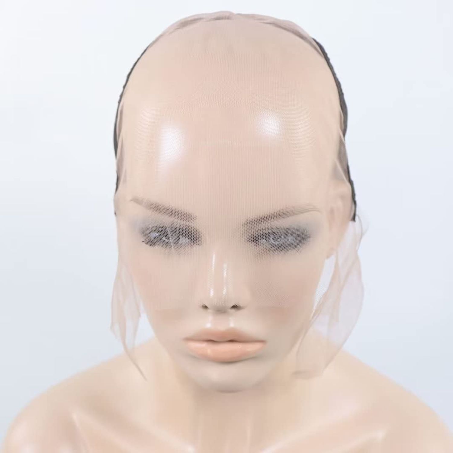 13x6 Lace Wig Caps for Making Wigs with Adjustable Straps Guidelines Medium Brown Swiss Lace Wig Base Foundation for Ventilating or Knotting, Wig Making Cap (13x6,M,1pc)