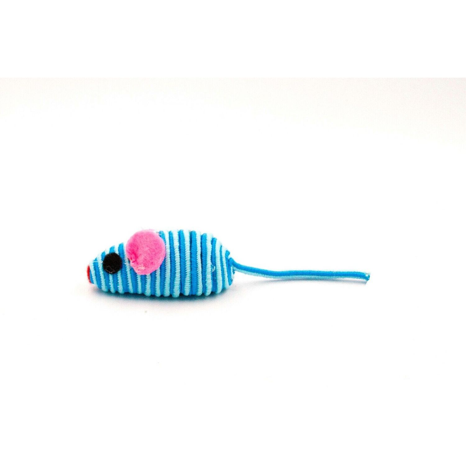 20 Hypno Colorful Mice Rattle Sound Interactive Catch Play Teaser Cat Toy Mouse