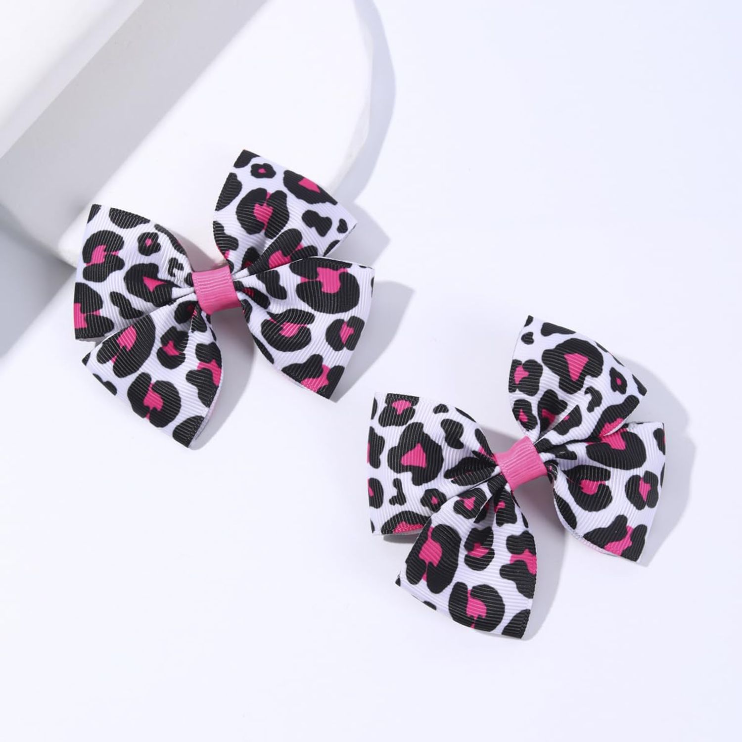 Cheetah Bow Hair Clips Leopard Hair Bow Clips Cheetah Hairclips Leopard Bowknot Pin BBW01 (A3)