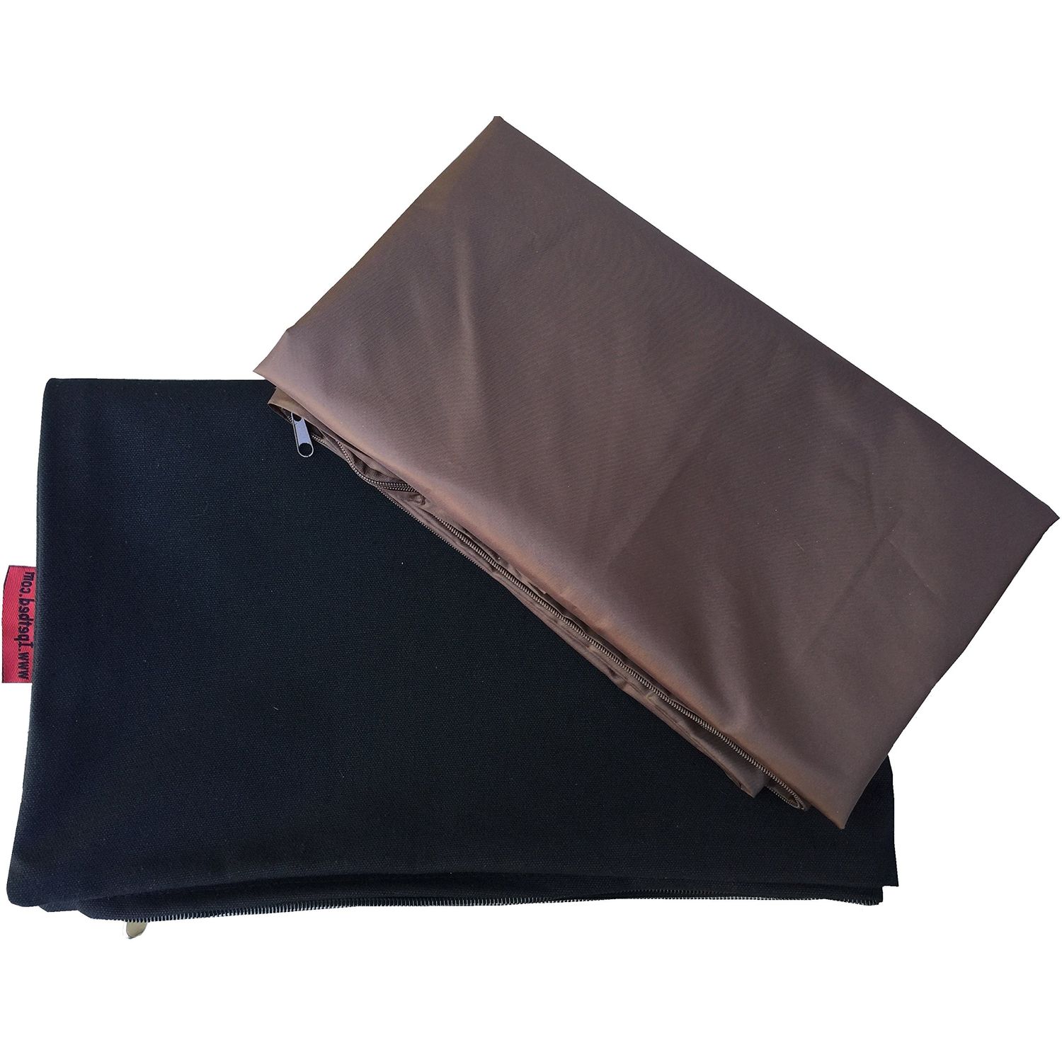 Dogbed4less Memory Foam Dog Bed for Small to Medium Large Pet with Waterproof Internal Cover, Canvas Black External Cover 34X27X3 Inches