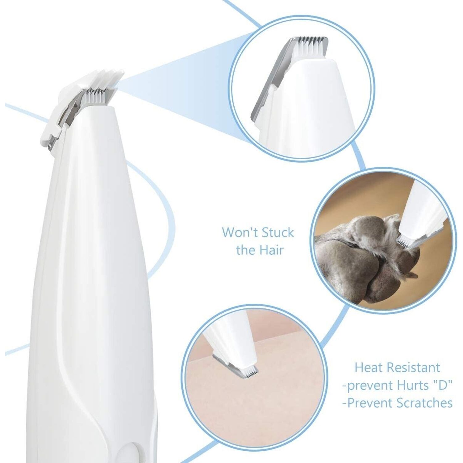 GASUR Electric Pet Grooming Clipper Kit for Small Dogs Cats, Face, Paws, Trimmer