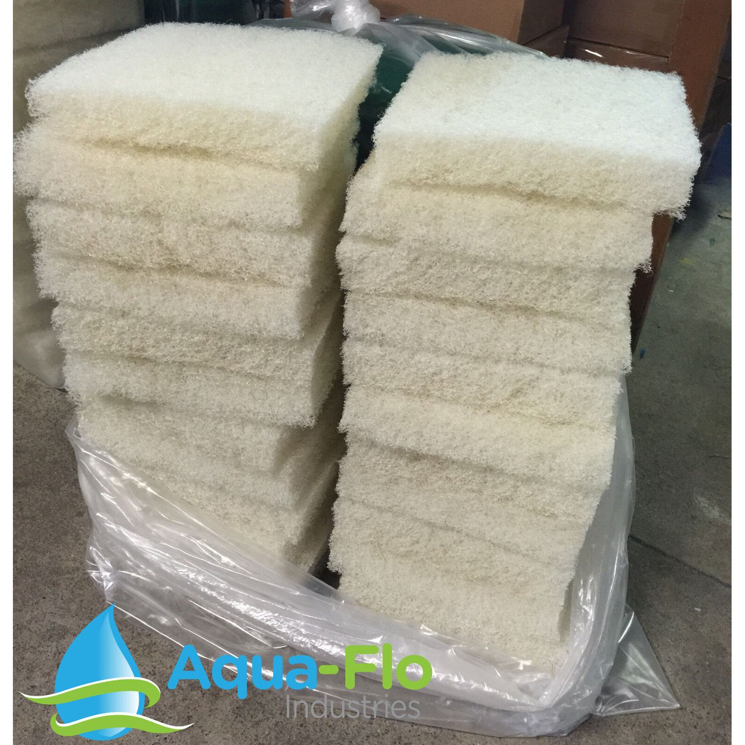 TWO PACK, 2" x 12” x 12” COARSE Filter Floss Pad Aquarium or Pond Media (2 pads)