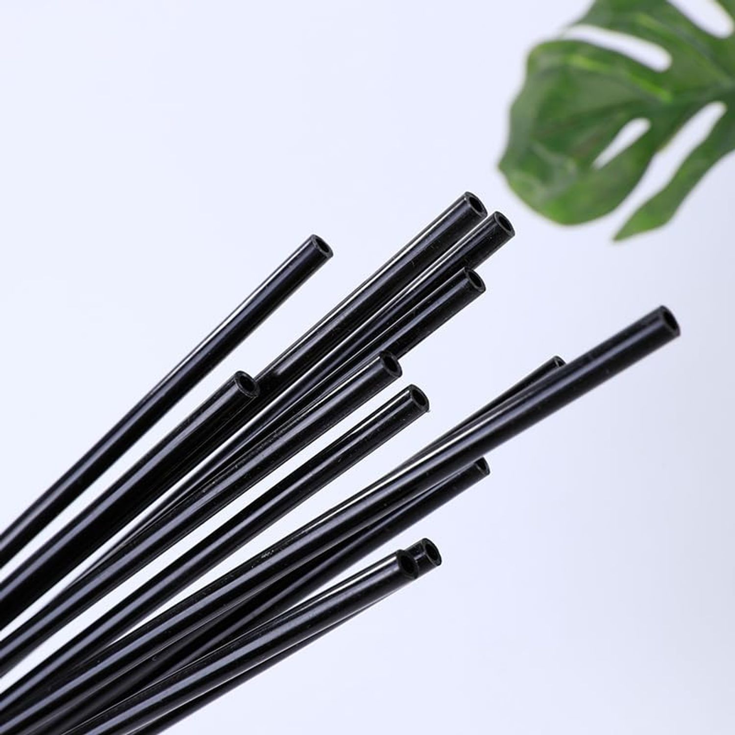 SquEqu 10 Pack Cat Interactive Toy Wand Replacement Rod 15'' DIY Kitten Teaser Plastic Tube Stick for Kitty Charmer Ribbon String Rainbow Strap Feather Plush Pet Cats Chaser Refills Bell