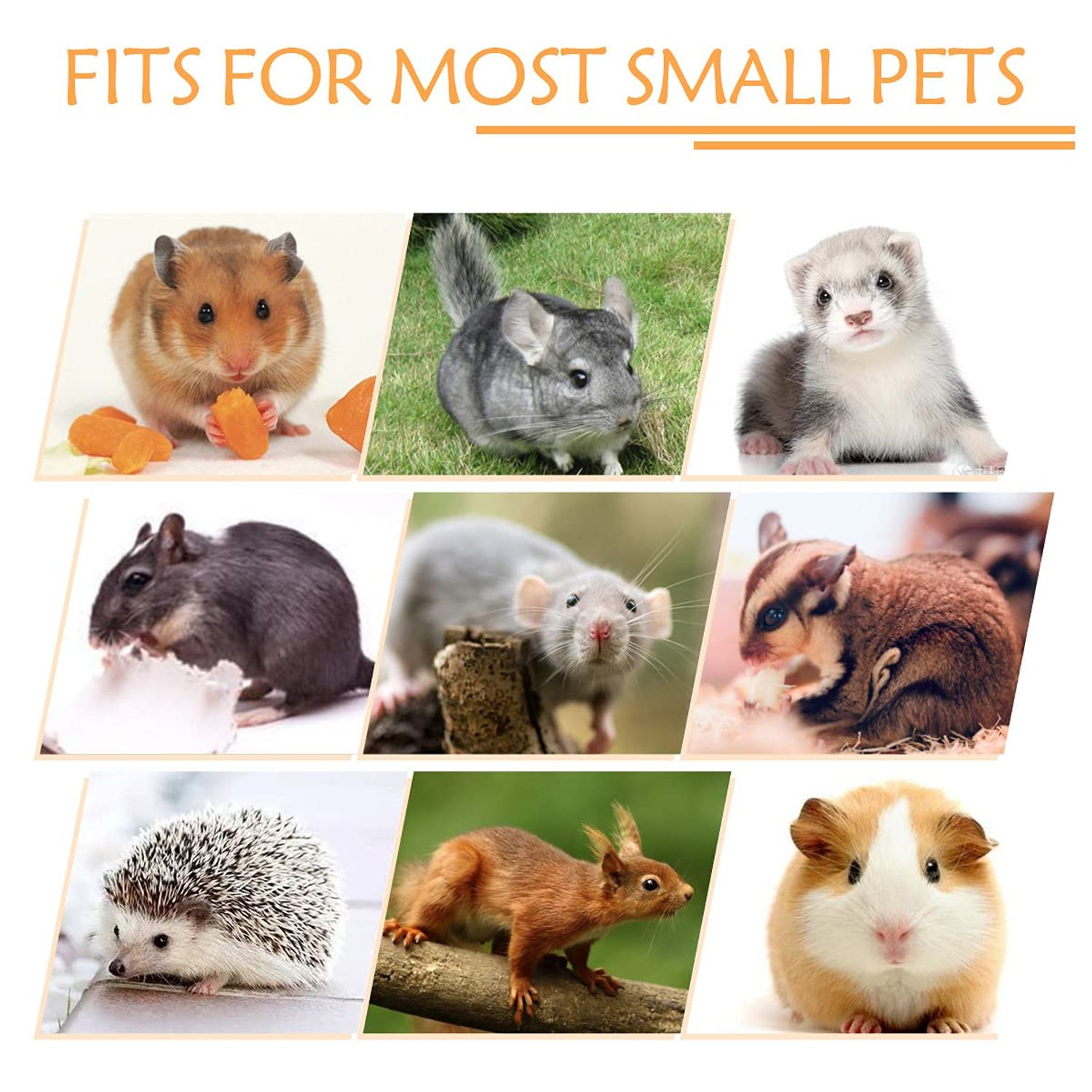 LEFTSTARER Ferret Rat Hammock Bed Guinea Pig Tunnel Hideout Ferret Rat Cage Accessories Toy Hammock for Hamster Sugar Glider Chinchilla Rat Ferret Guinea Pig