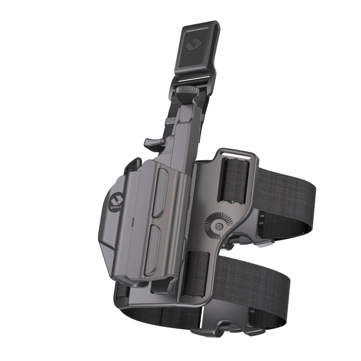 Orpaz T41 Adjustable and Modular Gun Holster Compatible with OWB Gun Holder with Light/Laser/Optics, Drop-Leg Holster - Unisex - Will Secure Your Handgun with a Tactical Appearance