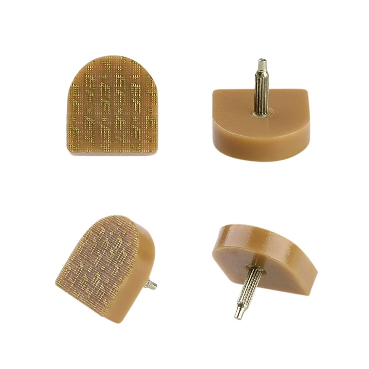 uxcell 6 Pcs Plastic Shoes High Heel Tips for Ladies 22mm x 21mm Beige