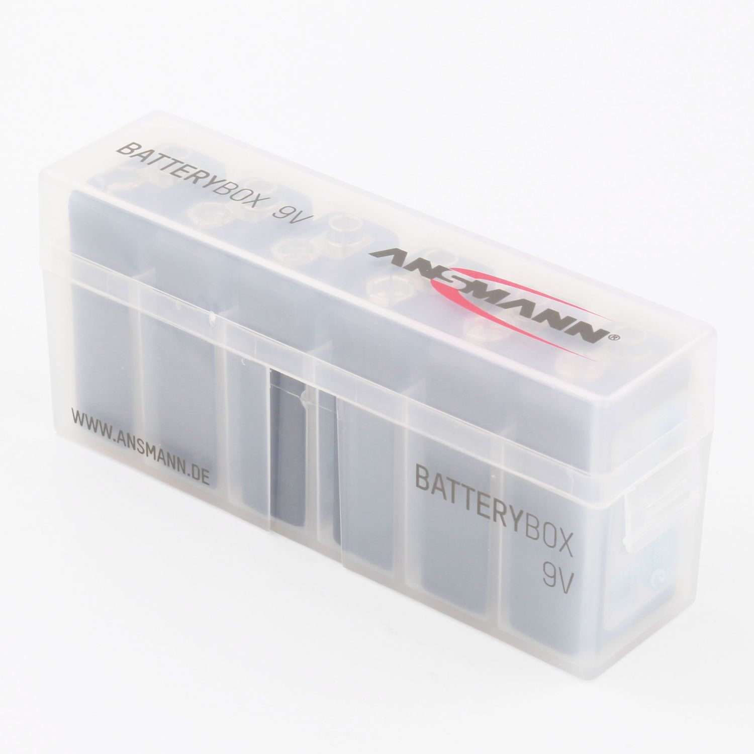 ANSMANN Rechargeable 9V Battery 300mAh pre-Charged Low Self Discharge 9Volt NiMH Rechargeable Battery (12-Pack) + 2X Batterybox for 9V