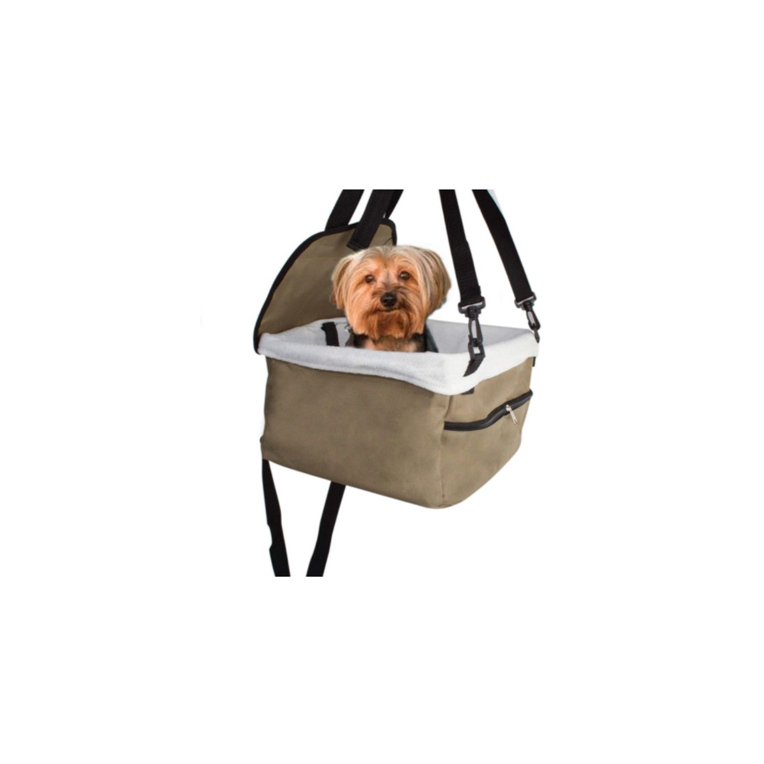 Pet Carrier Car Seat Booster Dog Cat Puppy Kitten Travel Portable Safety Zipper