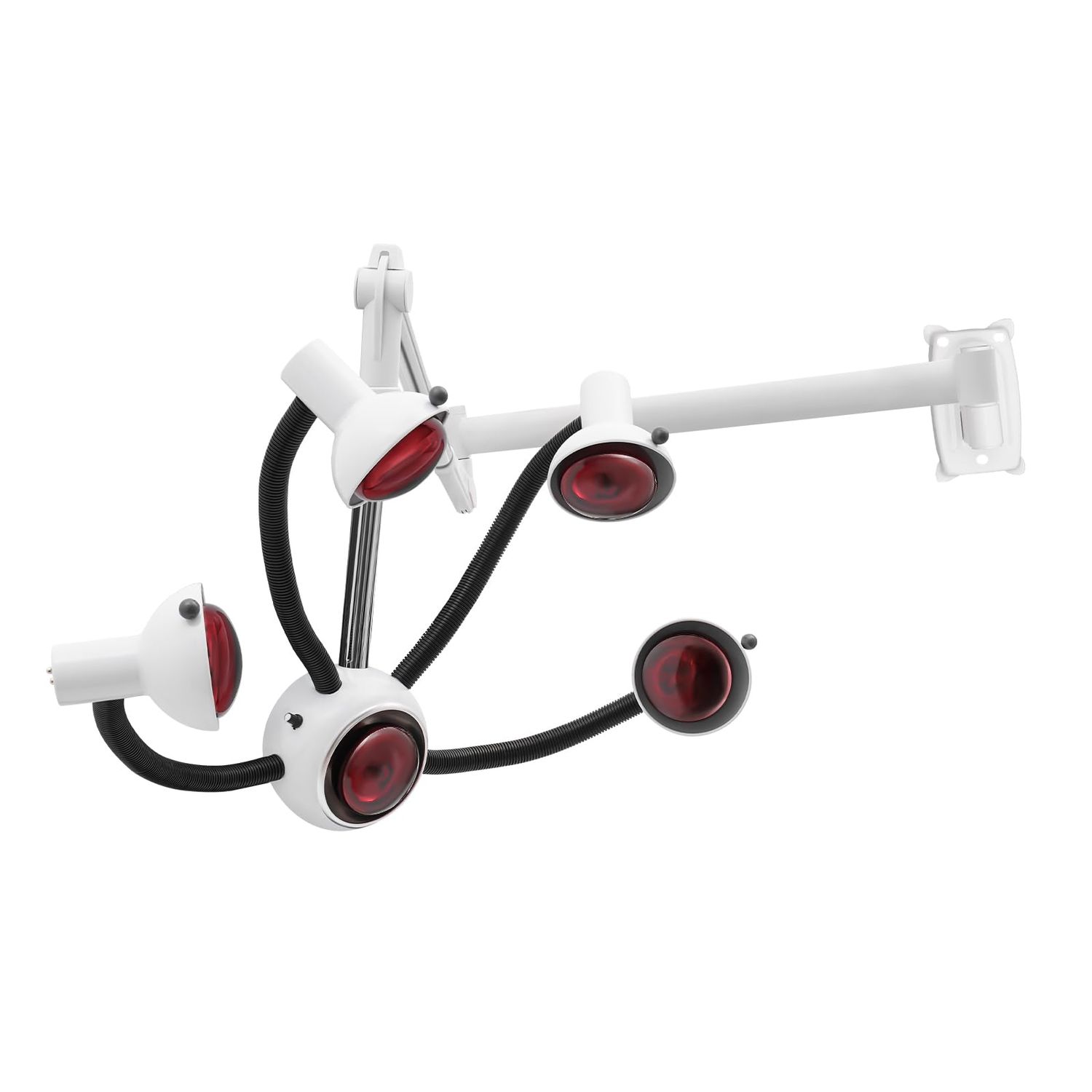 5 Head Infrared Heat Lamp, Salon Hair Dryer Color Processor, Adjusting Angle Wall Mounted Hair Steamer for Salon, Styling Perming Dryer Salon Heat Lamp