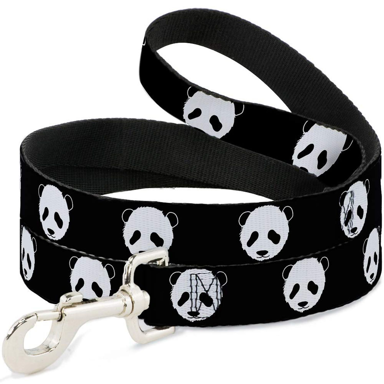 Buckle-Down Pet Leash - Panda Bear Repeat - 4 Feet Long - 1.5" Wide