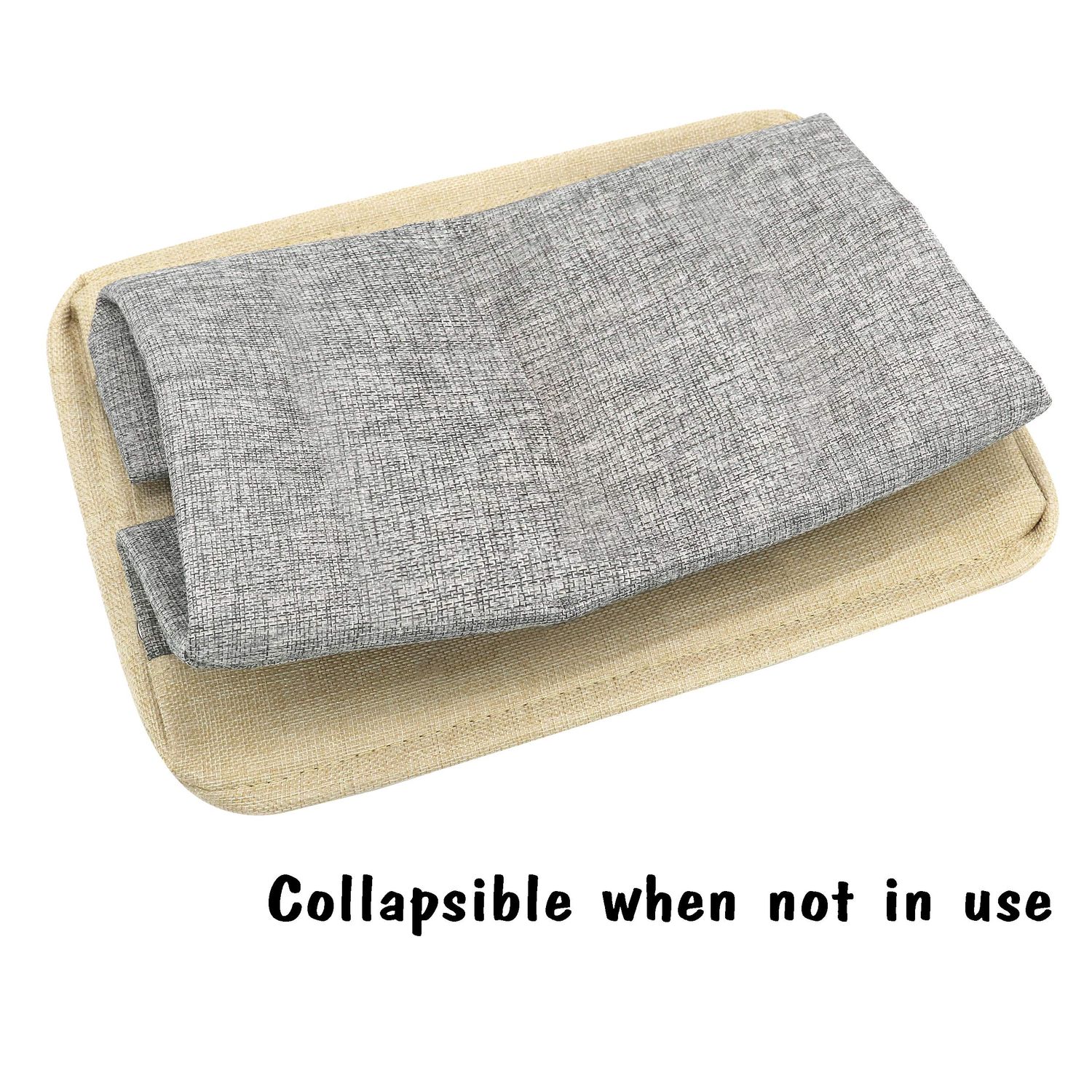 PET ARTIST Non-Customized Dog Toy Storage Basket, Gray, 15"L x 11"W x 9"H