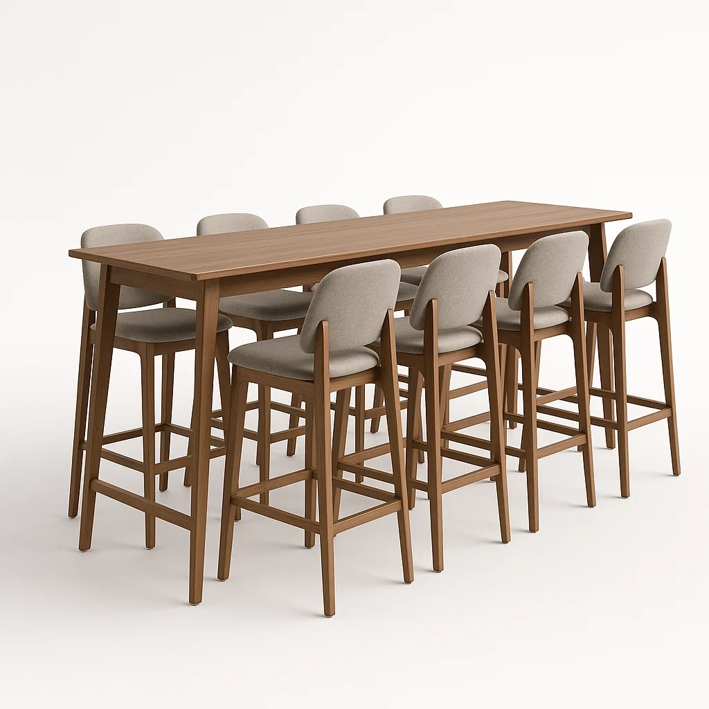 Küchen und Esszimmermöbel,Bar und Hocker Set-Nestaveloa