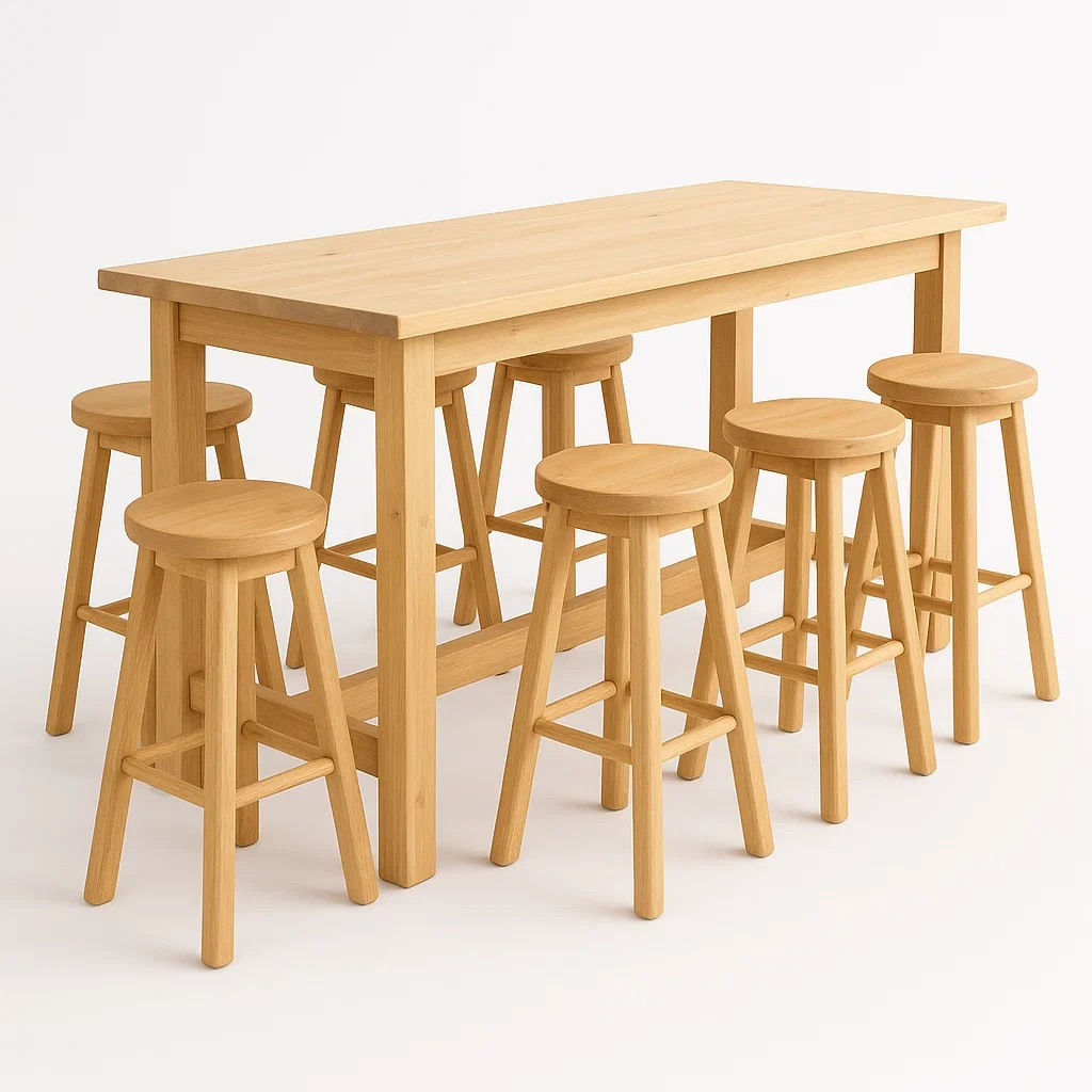 Küchen und Esszimmermöbel,Bar und Hocker Set-Nestaveloa