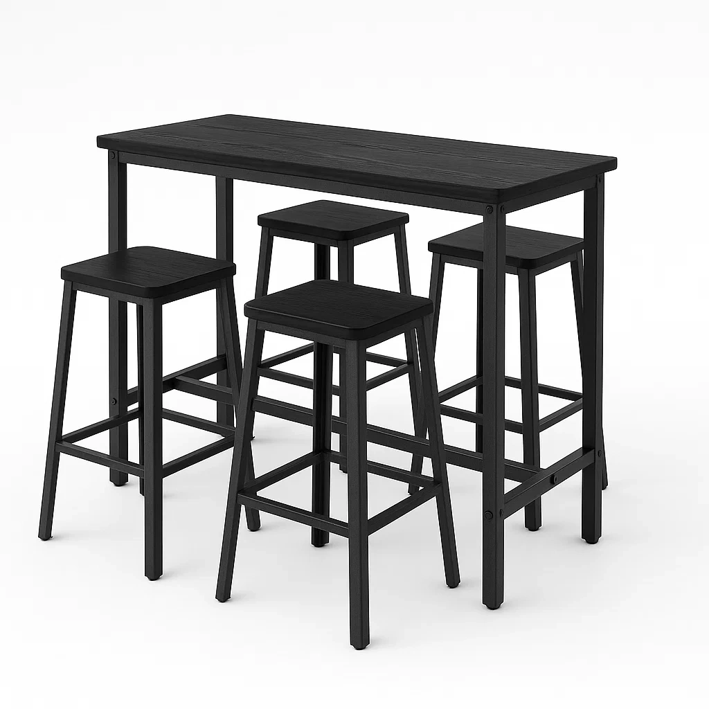 Küchen und Esszimmermöbel,Bar und Hocker Set-Nestaveloa